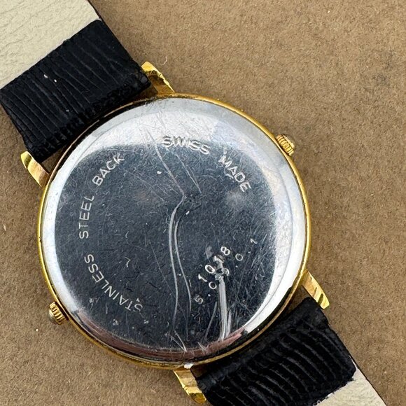 Vintage Stunning Daniel Mink Dual Time Swiss Made Watch a thin 5.5MM - Picture 7 of 10